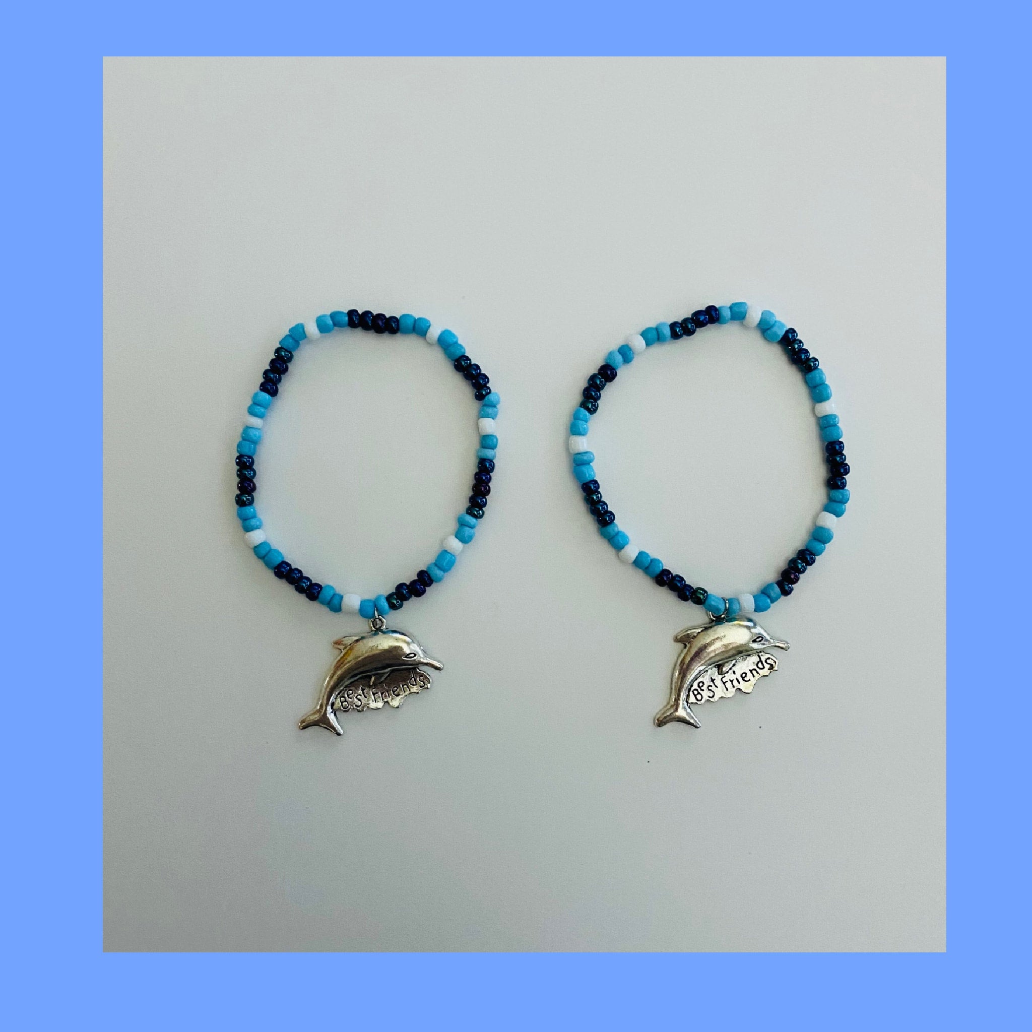 Dolphin Friendship Bracelet set Handmade Collins Trading Post